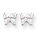   diamond butterfly earrings 14k gold white gold diamond butterfly