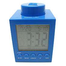 LEGO Alarm Clock   Blue   Digital Blue   