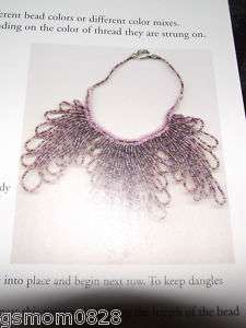 Knit Beaded Choker Necklace Jewelry Knitting Pattern  