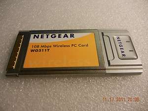NETGEAR WG511T Wireless PC Card  