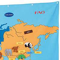 FAO Schwarz Big World Map   FAO Schwarz   