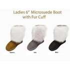 DDI Ladies 6 Microsuede Boot With Fur Cuff   Gray(Pack of 12)