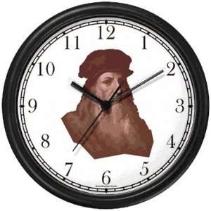  Leonardo Da Vinci Self Portrait Wall Clock by WatchBuddy 