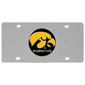  Iowa Hawkeyes Logo License Plate   NCAA College Athletics 