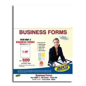   Micro perf Business Forms perfed for 3 equal parts