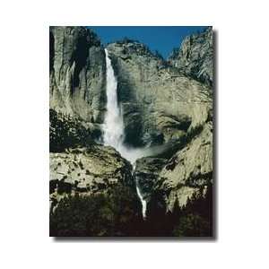 Upper Yosemite Falls Sierra Nevada Mountains Giclee Print  