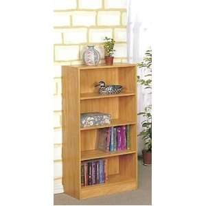  New 4 tier Oak Finish Bookcase