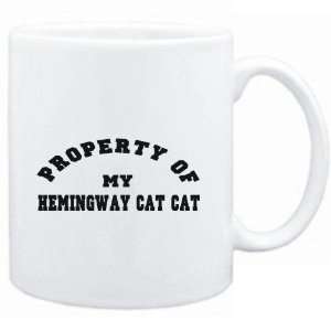   Mug White  PROPERTY OF MY Hemingway Cat  Cats