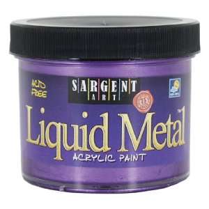   1242 4 Ounce Liquid Metal Acrylic Paint, Violet Arts, Crafts & Sewing