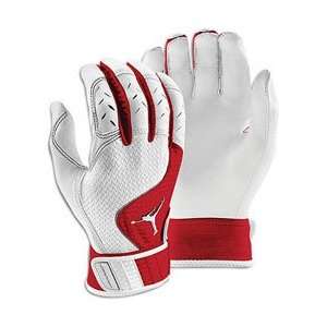   Nike GB0281 Jordan Team Batting Gloves   White/Red