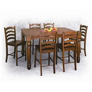 Lifestyle California Kona Counter Height Dining Table in Distressed 