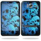 Mightyskins Vinyl Skin Decal for HTC HD7 Cell Phone T Mobile Blue 