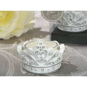 Wedding Favors Queen for a day Sparkling Tiara candle holder. (Set of 