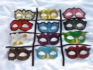 WHOLESALE12PcsParty Masquerade Prom Fancy Mixed Color Mask  