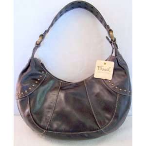  Fossil Black Leather Kylie Leather Hobo 