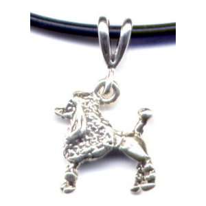  16 Black Poodle Necklace Sterling Silver Jewelry