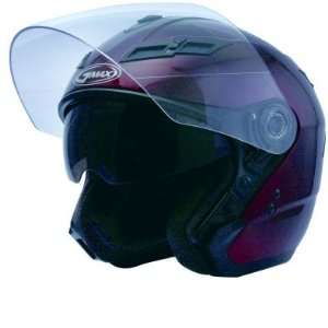 Gmax GM67S Open Face Helmet Wine Red 