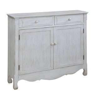  Cottage Cupboard in Distressed Barn White