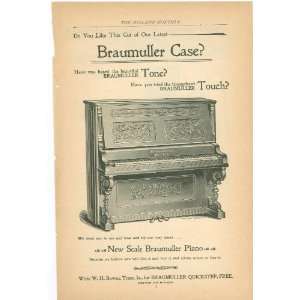  1897 Advertisement New Scale Braumuller Piano Everything 