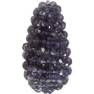  Faceted Iolite Bunch Drum(Price Per Piece)   Everything 