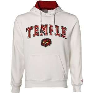  Temple Owls White Automatic Pullover Hoody Sweatshirt 