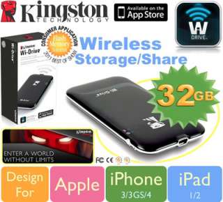 32GB KINGSTON Wi Drive Wireless Storage for iphone ipad  