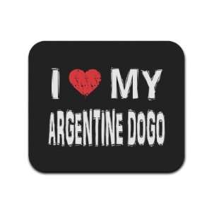  I Love My Argentine Dogo Mousepad Mouse Pad