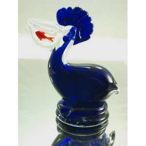  Italian Design Glass Art Purple Pelican Sculpture Patio 