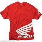 Honda Big SideWings One Industries Red White T Shirt CRF 250 450 150R 