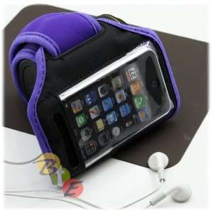  Trend Line Armband/ Waistband for iPhone 4   Purple Cell 