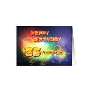   swirling lights Birthday Card, 83 years old Card Toys & Games