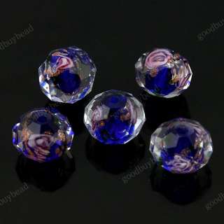   LAMPWORK GLASS SPACER LOOSE BEADS JEWELRY FINDINGS WHOLESALE 8X12MM