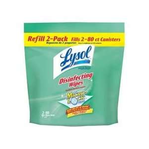  Lysol Disinfecting Wipe Refill,2  80/PK, White 