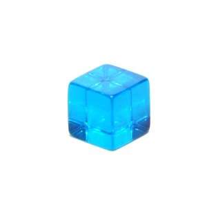 16mm Transparent Blank Blue 6 sided Dice  Toys & Games  