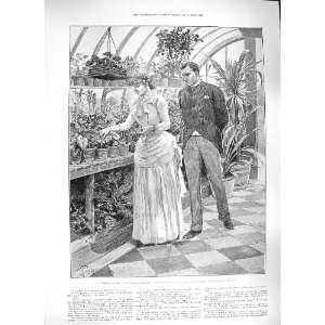    1889 LADY MAN ROMANCE GREENHOUSE FLOWERS PLANTS