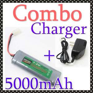 pcs 7.2V 5000mAh rechargeable battery pack + charger  