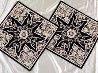 Black Velvet Designer Zardozi Decorative Pillows  