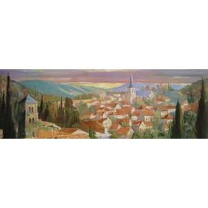  Italian Landscape Limited Edition OVERSIZED Textured Oil Painting 