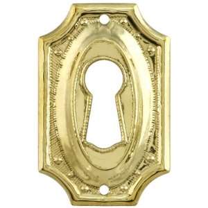    Stamped Brass Colonial Revival Keyhole Cover.
