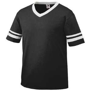 Custom Augusta Sportswear Youth Sleeve Stripe Jerseys BLACK/ WHITE YM