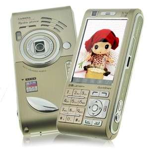   Quad Band Touch Screen Mobile Phone TV Cell Phone T800+ Golden  