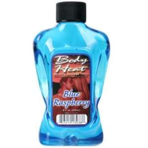 Body Heat Wm/Oil 8oz. Blue Raspberry