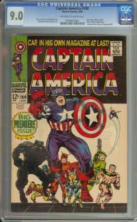 CAPTAIN AMERICA #100 CGC 9.0 OW/WH PAGES 1ST SILVER AGE CAPTAIN 
