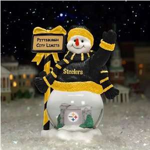  Pittsburgh Steelers City Limits Snowman Globe Sports 