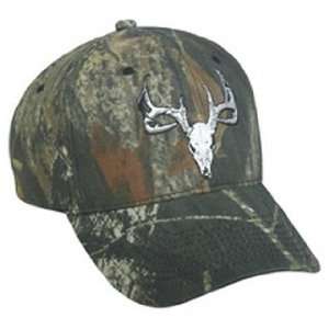  Deer Skull Logo Hat, Mossy Oak New Break Up Deer Skull 
