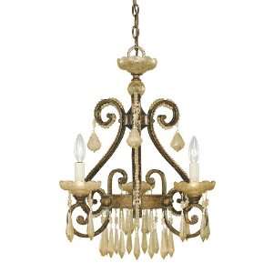   Shell Voltaire 3 Light Mini Chandelier from the Voltaire Collec