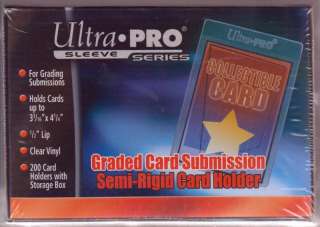 200) Ultra Pro Semi Rigid Card Holders for BGS PSA SGC  