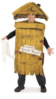 Adult Outhouse Toilet Funny Mens Halloween Costume  