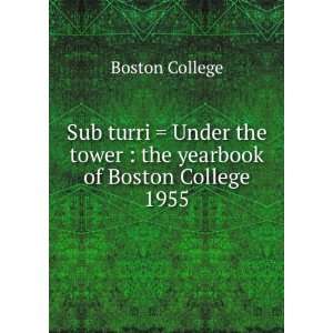  Sub turri  Under the tower  the yearbook of Boston 