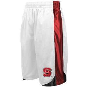 North Carolina State Wolfpack White Vector Workout Shorts  